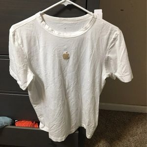 White Reflective Authentic Apple T-Shirt